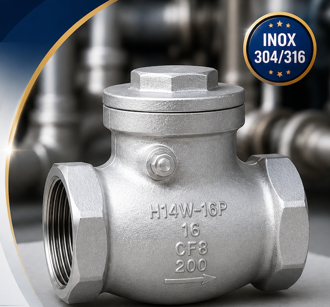 H14W-16P Là Gì? Cấu Tạo, Ý Nghĩa Ký Hiệu Và Ứng Dụng Van Một Chiều Lá Lật Inox