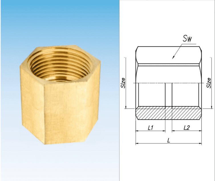 Hai Đầu Ren Trong / Măng Sông - Thread Coupling Female / Socket Là Gì