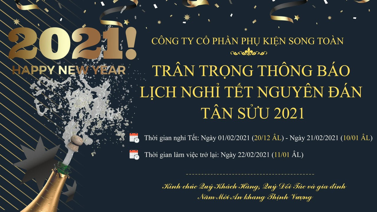 Thông Báo Nghỉ Tết Nguyên Đán 2021