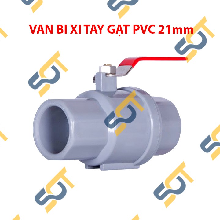 Van Nhựa Tay Gạt Inox, Van Bi Inox Tay Gạt 21 27 34