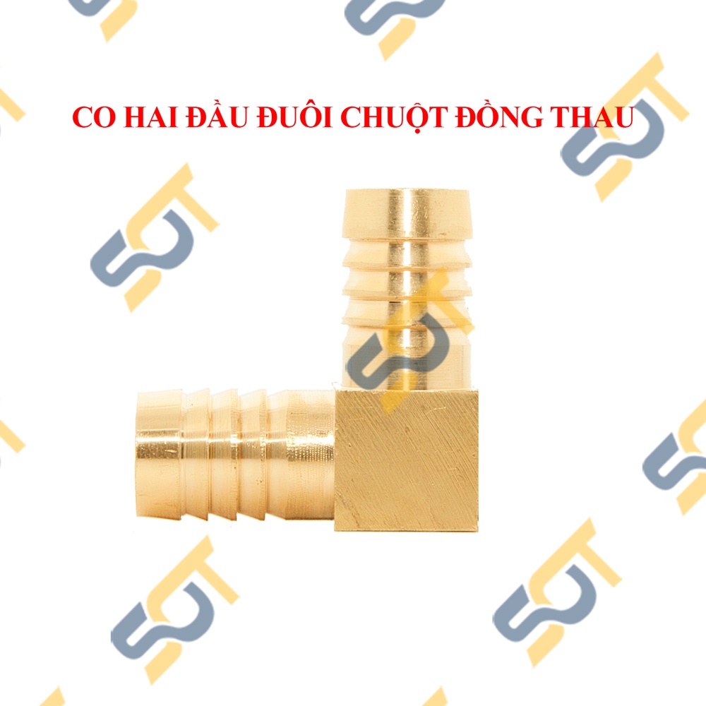 Co Đuôi Chuột, Co Nối Ống Hai Đầu Đuôi Chuột - Đồng Thau