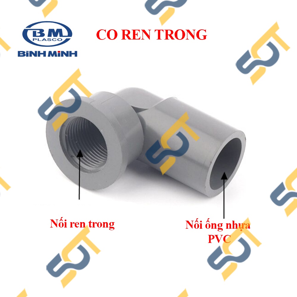 Nối Co Ren Trong Bình Minh, Đầu Nối Ren Trong Nhựa Bình Minh 21 27 