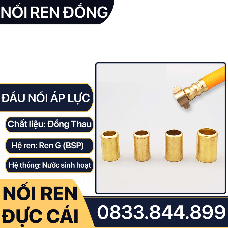 Tán Chén Bấm Ống Áp Lực Cao 8.5mm Đồng Thau