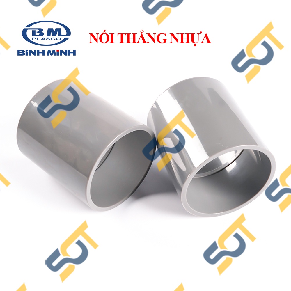 Nối Thẳng / Măng Sông Nhựa PVC Trơn Dán 21 27 34 - Thương Hiệu Nhựa Bình Minh
