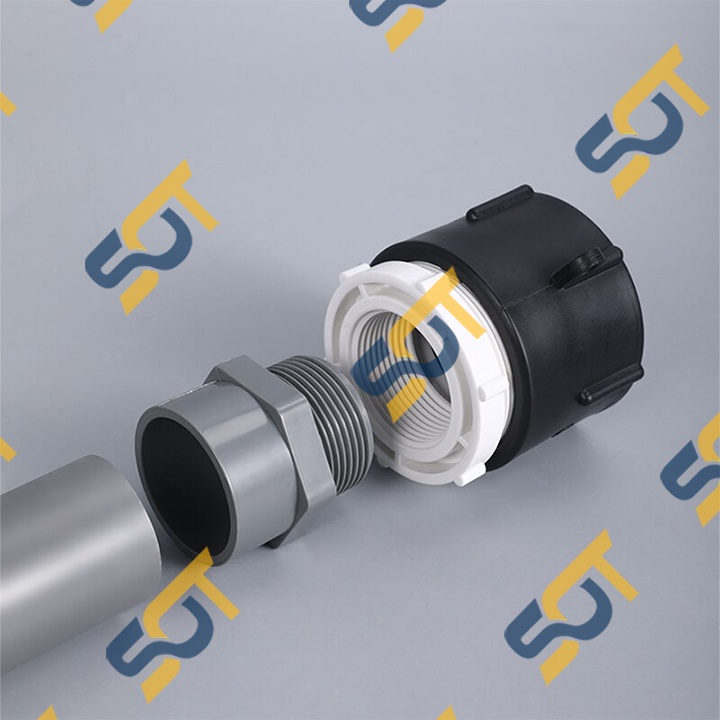 Nối Nhựa PVC Trơn Dán + Ren Ngoài 21 27 34 - Thương Hiệu Bình Minh