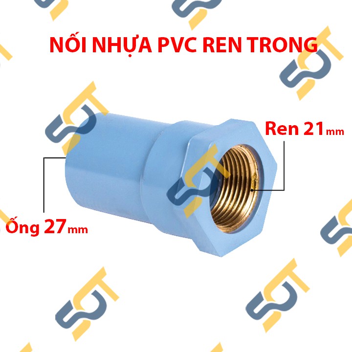 Nối Ren Trong Bình Minh, Đầu Nối Ren Trong Đồng Thau Nhựa Bình Minh 21 27