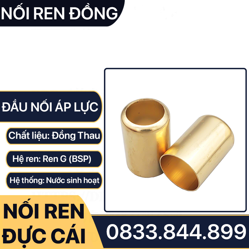 Tán Chén Bấm Ống Áp Lực Cao 8.5mm Đồng Thau