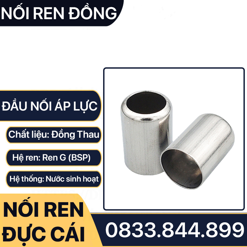 Tán Chén Bấm Ống Áp Lực Cao 8.5mm Đồng Thau