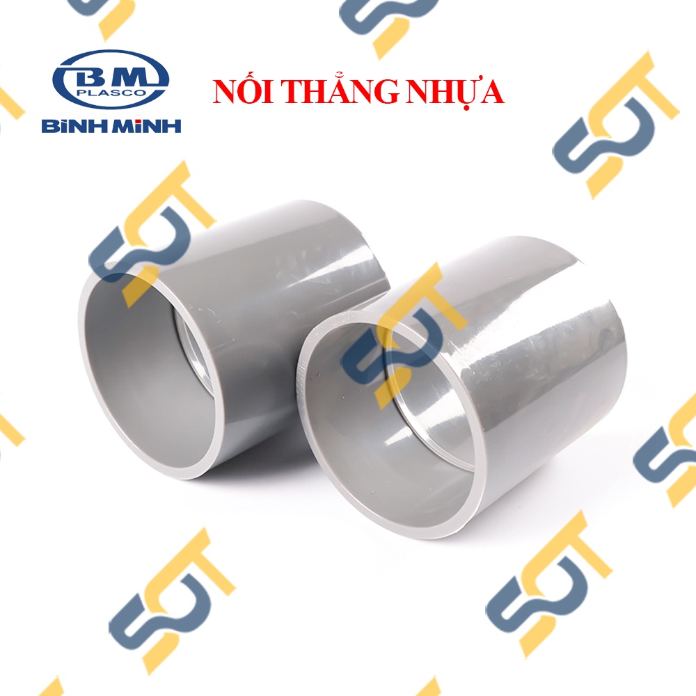 Nối Thẳng / Măng Sông Nhựa PVC Trơn Dán 21 27 34 - Thương Hiệu Nhựa Bình Minh