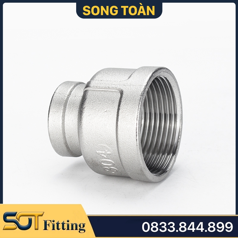 Bầu Giảm Ren Trong Inox 304 Măng Sông Đảm Bảo Chất Lượng