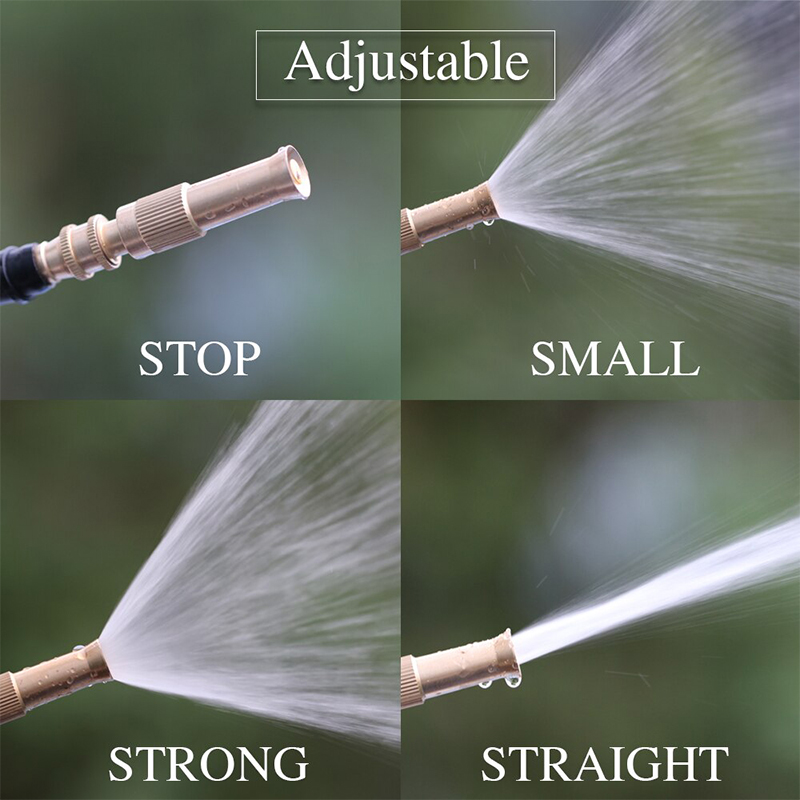 Béc Rửa Xe Tăng Áp Đuôi Nối Nhanh Đồng Thau Lắp Đặt Vệ Sinh Xe, Sàn Nhà, Tưới Cây - Điều Chỉnh Tia Nước