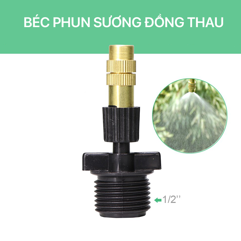 Béc Phun Sương Đồng, Béc Phun Sương Điều Chỉnh Đồng Thau Tưới Lan, Cây Cảnh