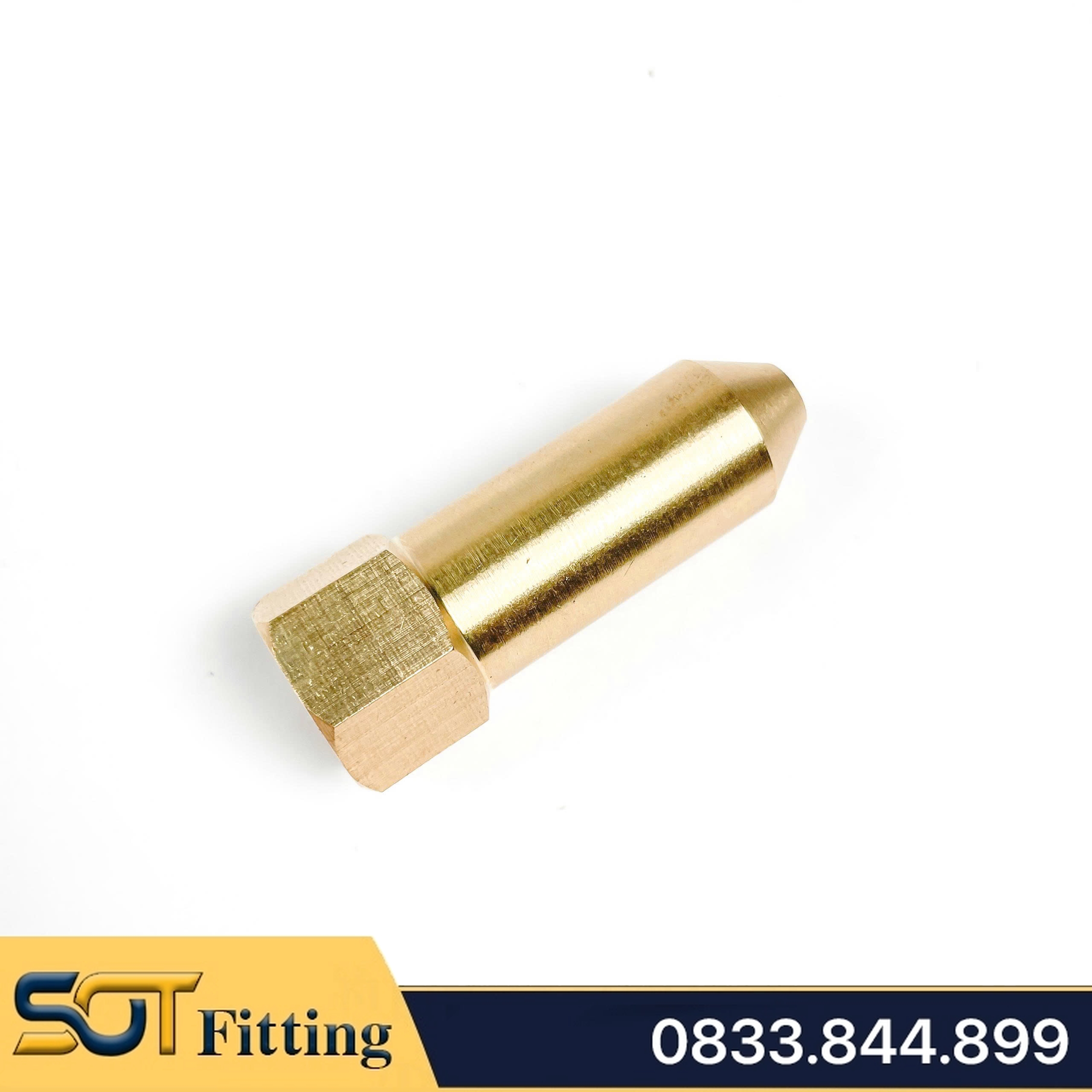 Béc Rửa Máy Lạnh, Đầu Phun 1 Tia Áp Lực Cao Ren Trong 1/4 13 Kết Nối Ống 6 8 10 12