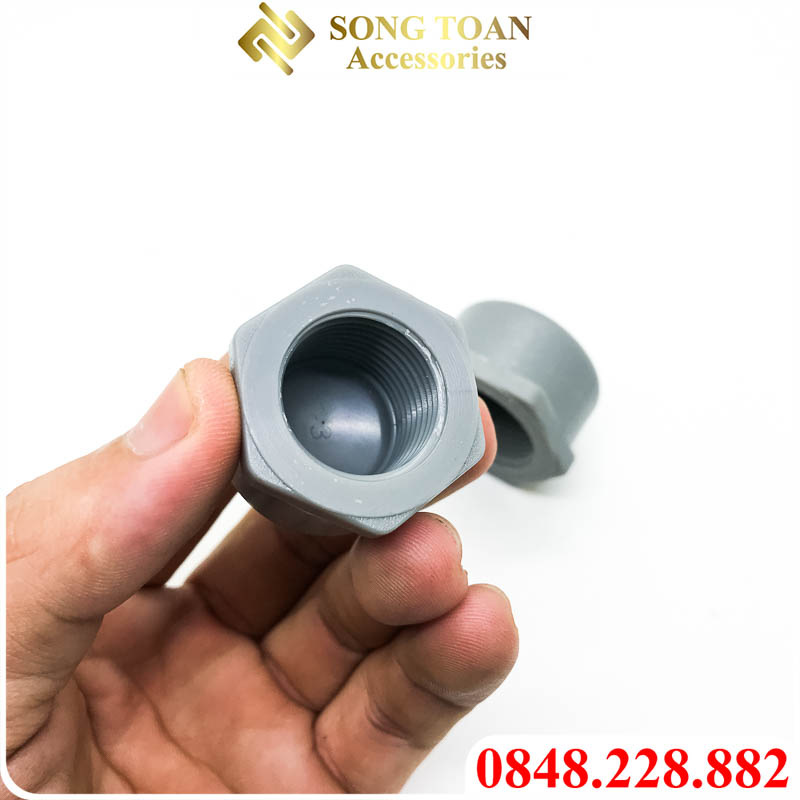 Nút Bít Ren Trong 21 27 34 / Đầu Bịt Nhựa PVC - Thương Hiệu Bình Minh