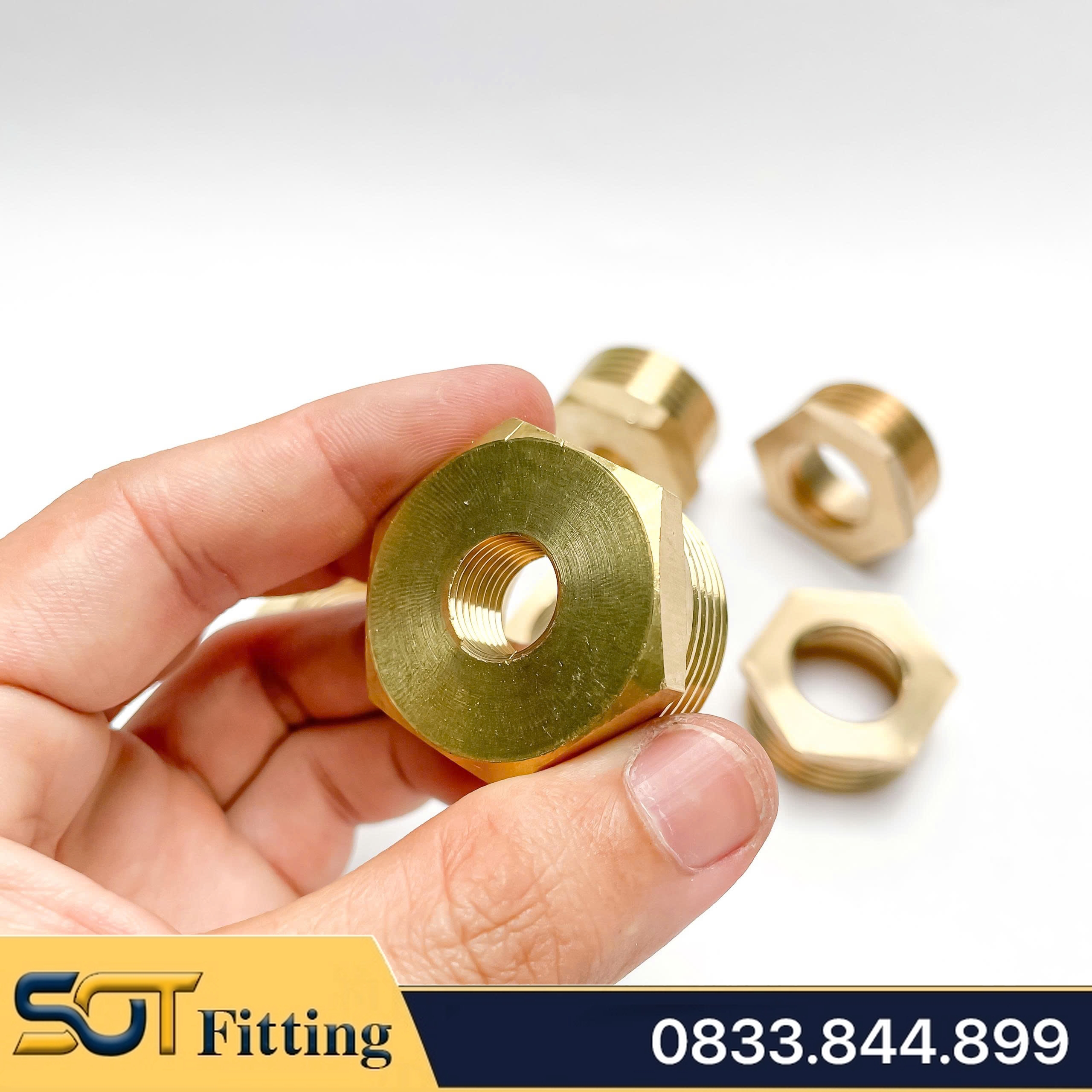 Cà Rá 34 Đồng Thau - Nối Giảm Ren Trong Ren Ngoài 34-27, 34-21, 34-17 ...