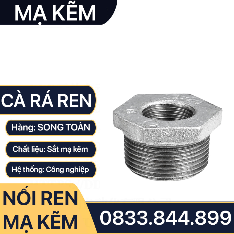 Cà Rá Ren Mạ Kẽm, Ren Trong Ren Ngoài Sắt Mạ Kẽm