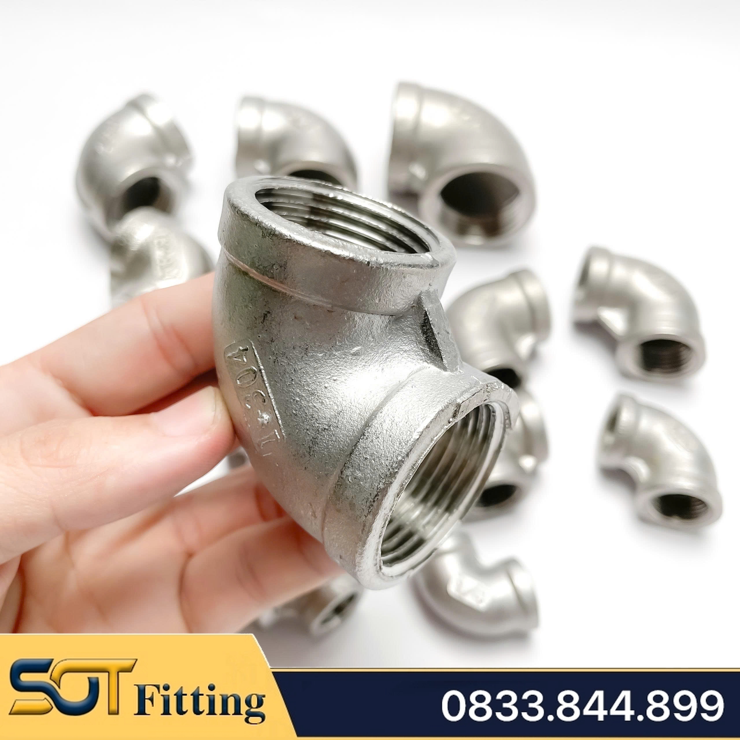 Co 90 Độ / Cút Ren Trong Inox 304 - Độ Bền Cao Và Khả Năng Chịu Áp Lực Tốt