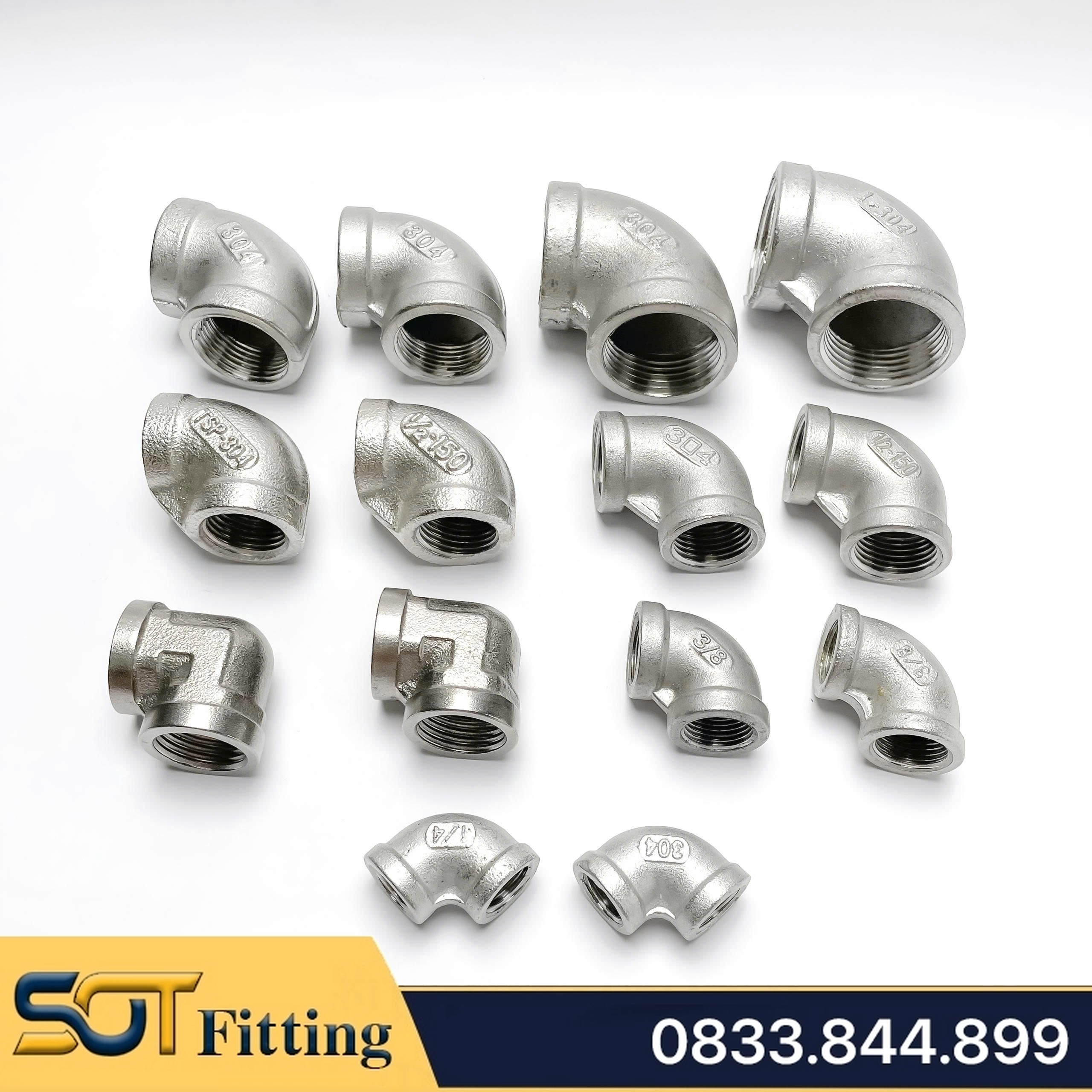 Co 90 Độ / Cút Ren Trong Inox 304 - Độ Bền Cao Và Khả Năng Chịu Áp Lực Tốt