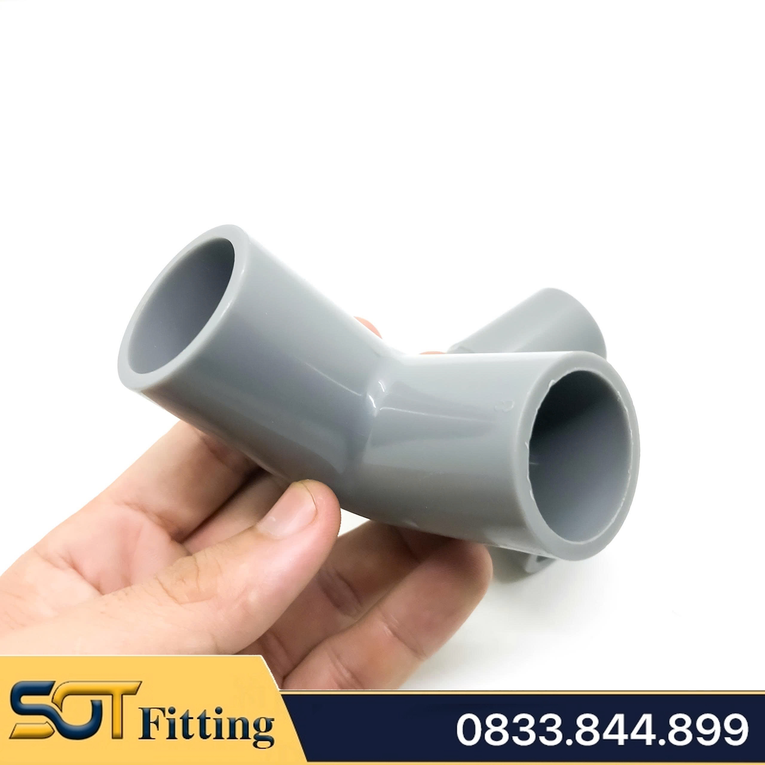 Co 90 Độ Nhựa PVC Trơn Dán 21 27 34 - Thương Hiệu Nhựa Bình Minh