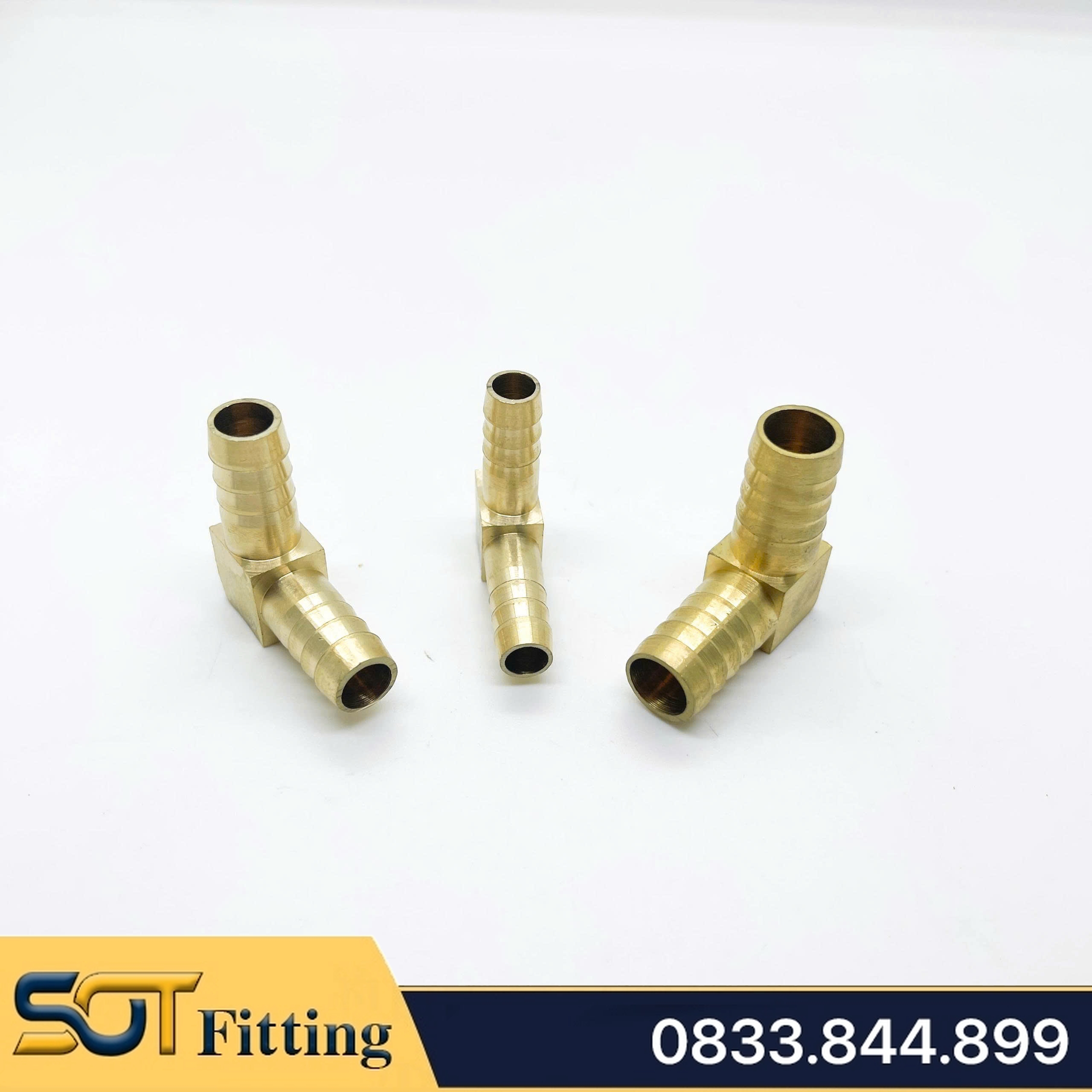 Co / Cong 90 Độ 2 Đầu Đuôi Chuột Nối Lòng Trong Ống - Đồng Thau