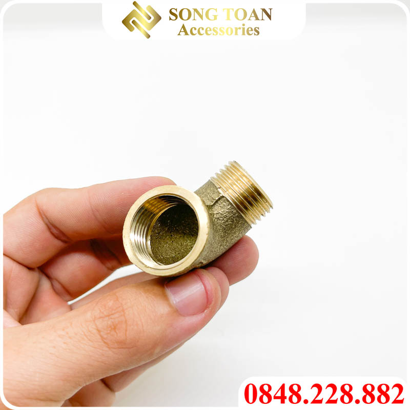 Co Điếu Đồng, Co Ren Trong Ren Ngoài 9.6 13 17 21 - Đồng Thau