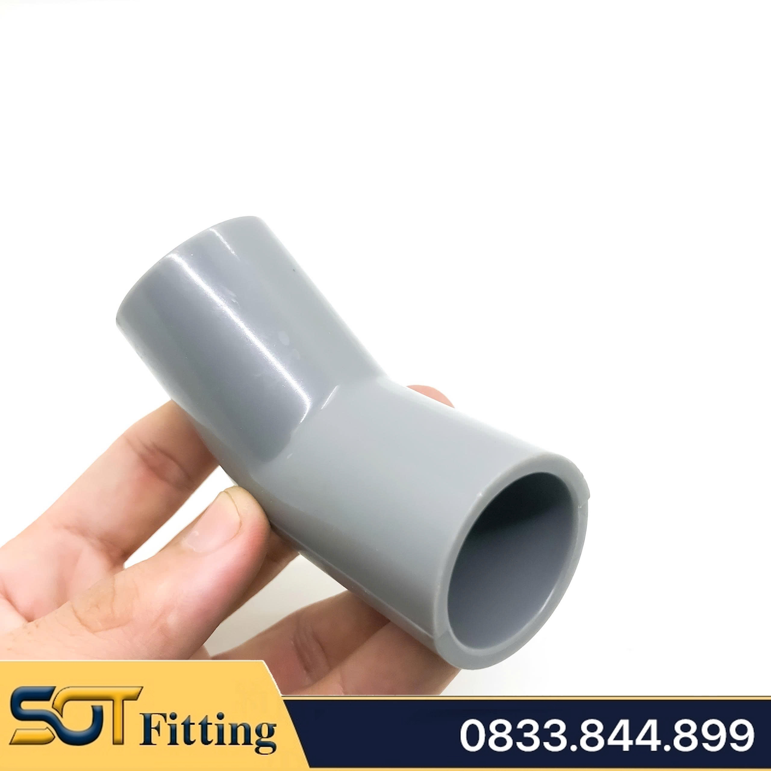 Co Lơi 45 Độ PVC Nối Ống Nhựa Trơn 21 27 34 - Thương Hiệu Nhựa Bình Minh