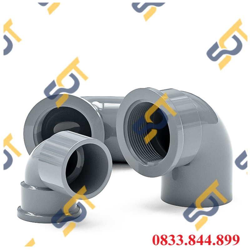 Co Nhựa PVC Trơn Dán + Ren Trong 21 27 - Thương Hiệu Bình Minh