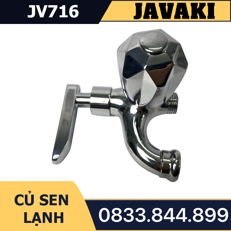 Củ Sen Tắm JV716 Thân Lớn Đồng Thau Mạ Crom Javaki Dùng Nước Lạnh | Đẳng Cấp Và Sang Trọng