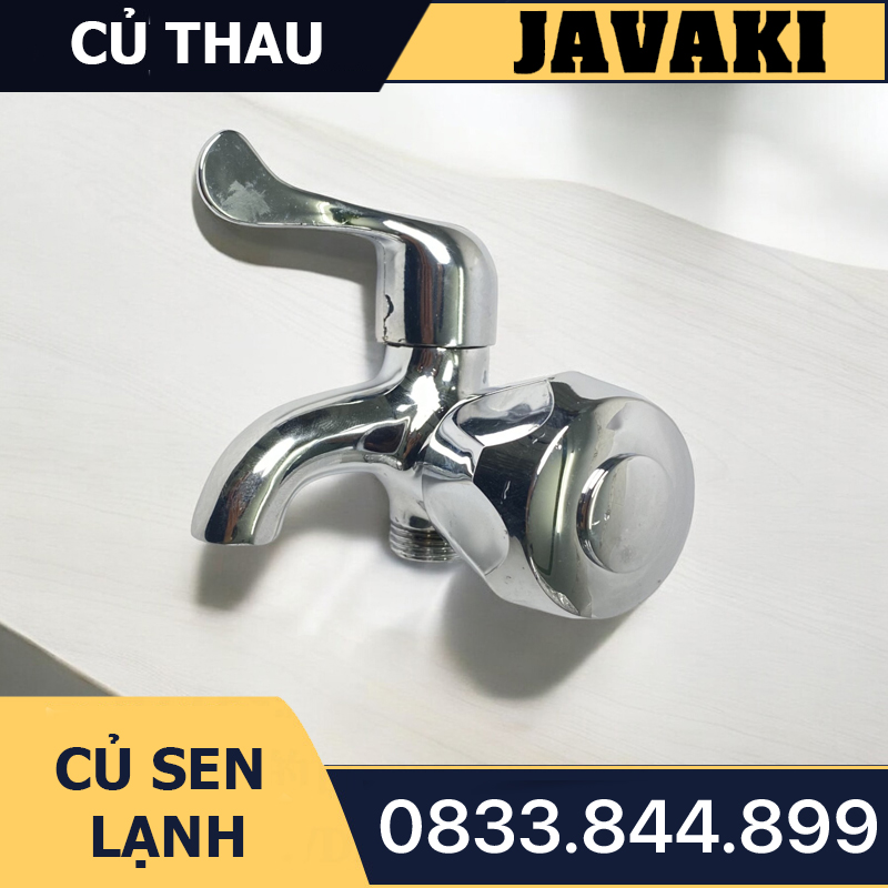 Củ Sen Tắm Nước Lạnh Đồng Thau Mạ Crom Javaki | Nâng Tầm Đẳng Cấp Cho Phòng Tắm