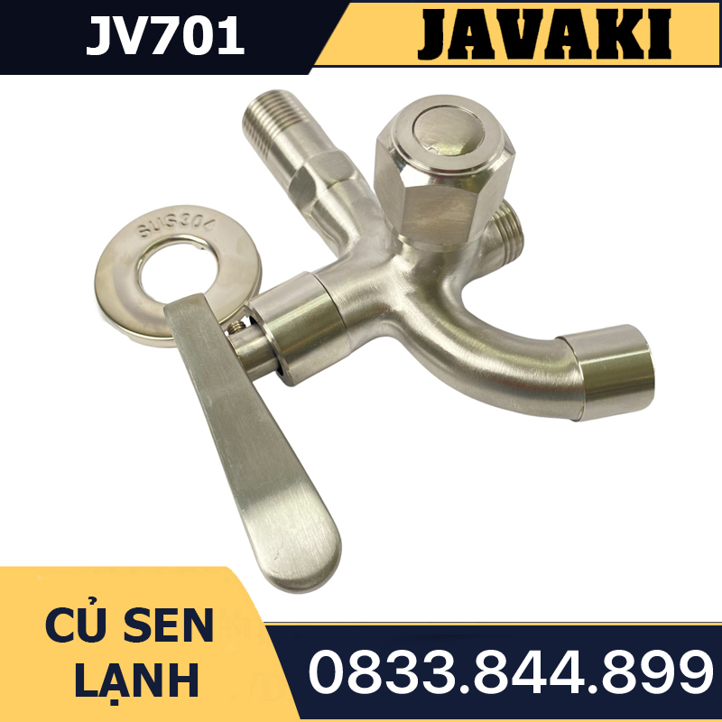 Củ Sen Tắm JV701 Nước Lạnh SUS 304 Javaki  | Bền Bỉ Và Sang Trọng Cho Phòng Tắm