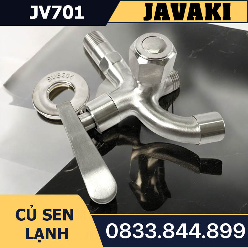 Củ Sen Tắm JV701 Nước Lạnh SUS 304 Javaki  | Bền Bỉ Và Sang Trọng Cho Phòng Tắm