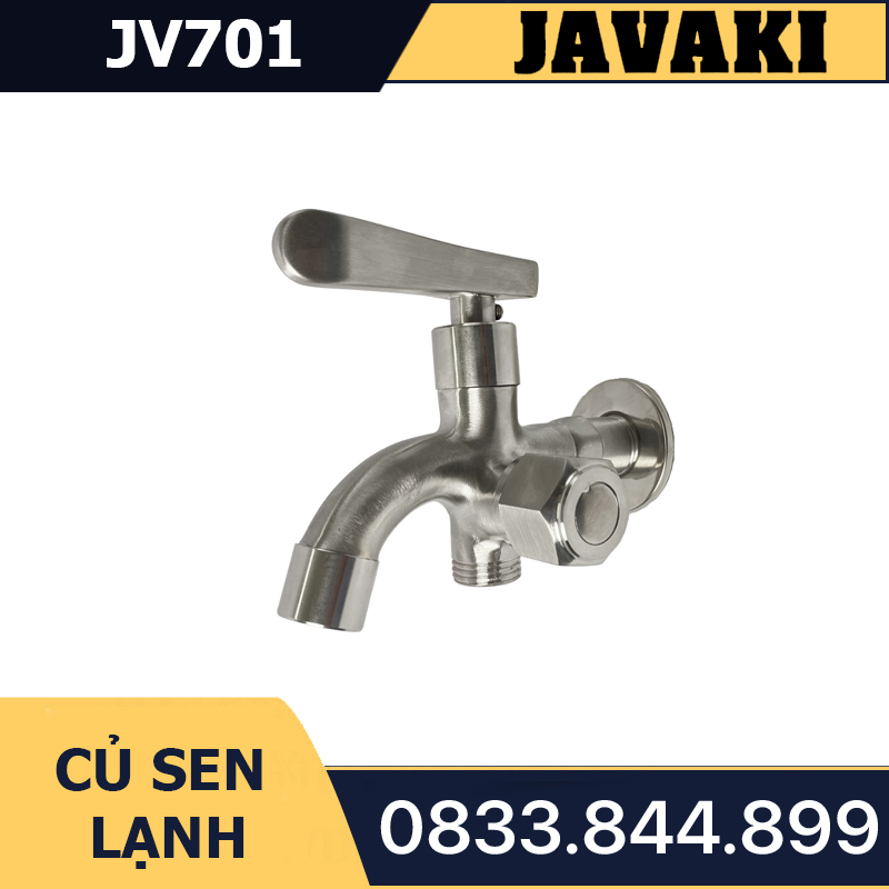 Củ Sen Tắm JV701 Nước Lạnh SUS 304 Javaki  | Bền Bỉ Và Sang Trọng Cho Phòng Tắm