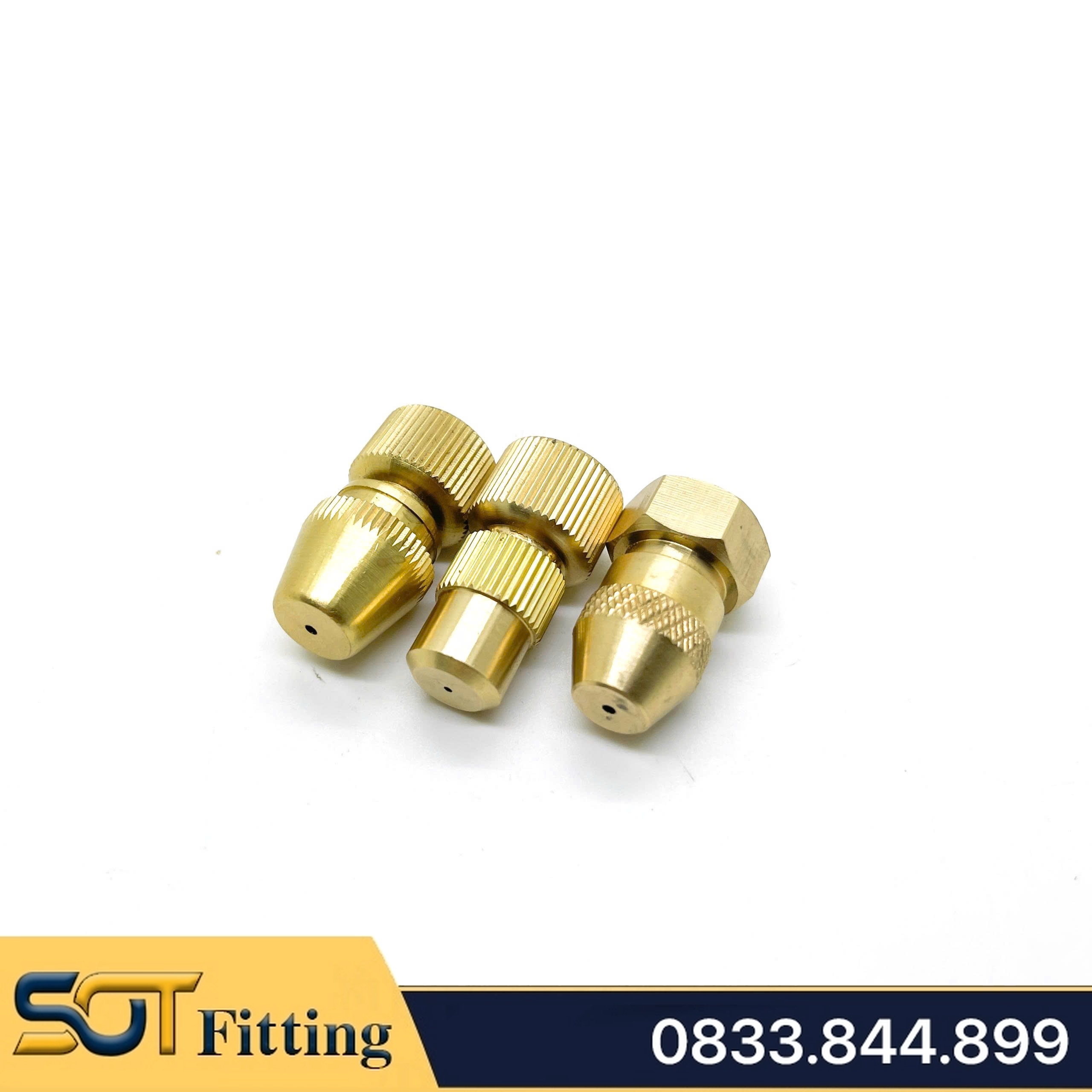 Đầu Béc Phun Điều Chỉnh, Đầu Phun Khử Trùng Làm Mát Đồng Thau Ren Trong 13