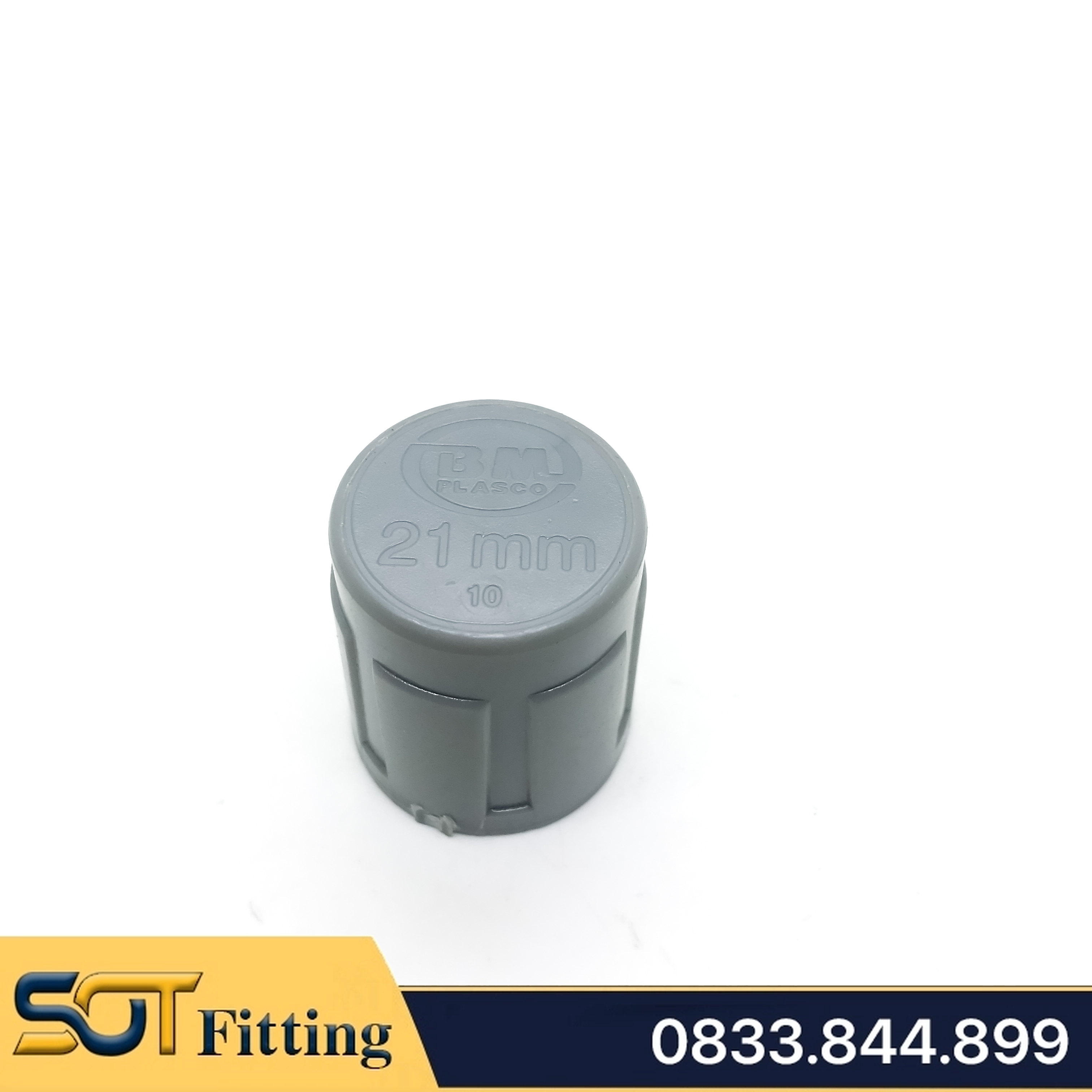 Đầu Bịt Nhựa PVC Trơn 21 27 34  - Thương Hiệu Nhựa Bình Minh