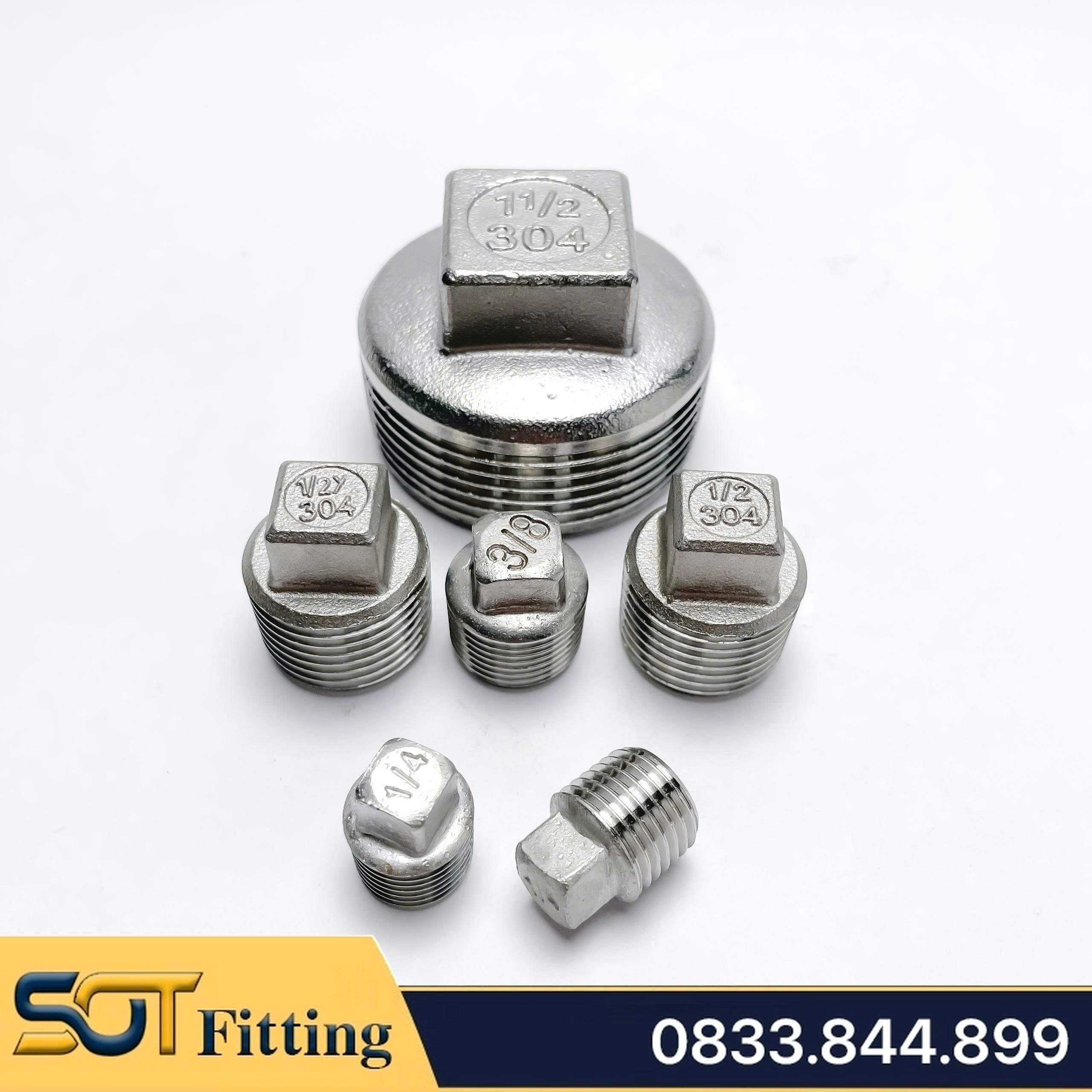 Đầu Bịt / Nút Bít Ren Ngoài Inox 304: Chất Lượng Cao, Bền Bỉ và An Toàn