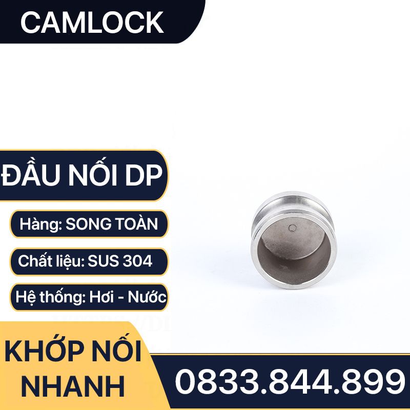 Khớp Nối Nhanh Camlock Đầu DP, Đầu Nối Nhanh Camlock Áp Lực Cao Inox 304 Type DP