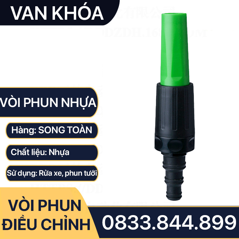 Đầu Phun Tưới Cây Tăng Áp Cầm Tay Đuôi Chuột Ống 21 27 34 Nhựa