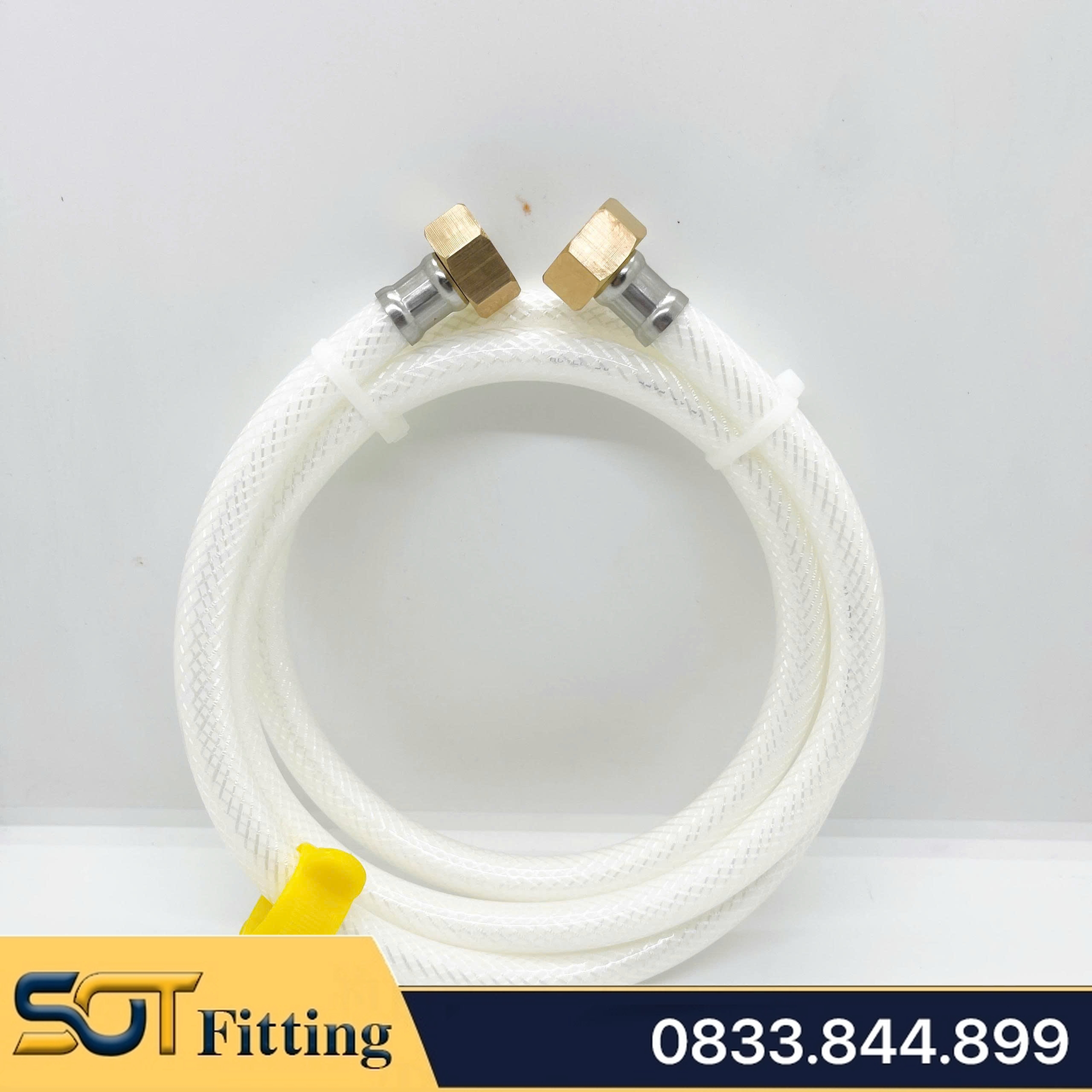 Dây Nhựa Cấp Nước, Dây Nhựa Cấp Nước Tán Xoay Đồng Vàng - Phi 21