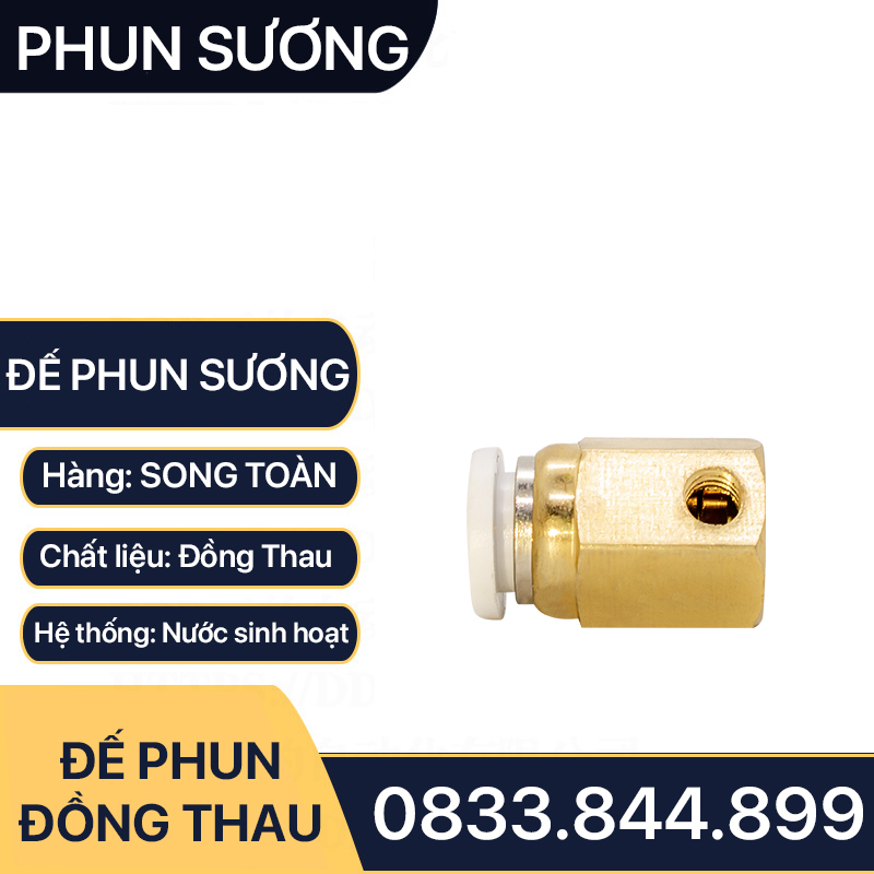 Bộ Phun Sương Đồng Thau, Đầu Nối Béc Phun Sương Ống 8ly