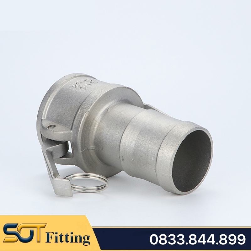 Đuôi Chuột Kiểu Camlock Type C Khớp Nối Nhanh Đầu Cái Inox 304 (DN15 - DN100)