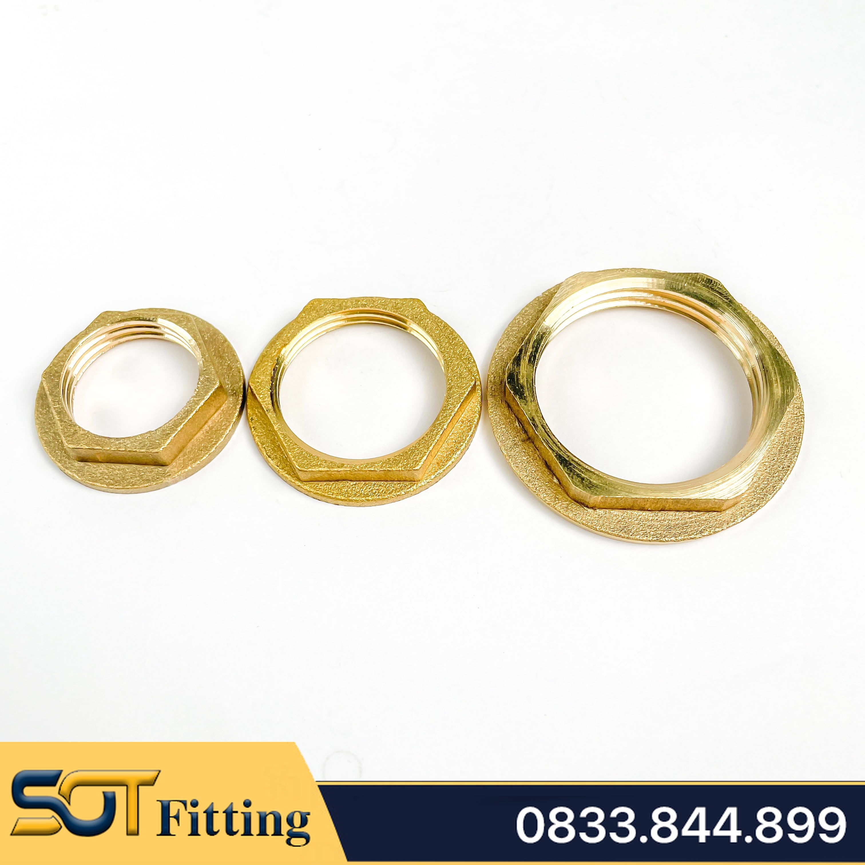 Ecu / Đai Xoay Ren Trong Hệ BSP / Tán Siết Cố Định – Đồng Thau
