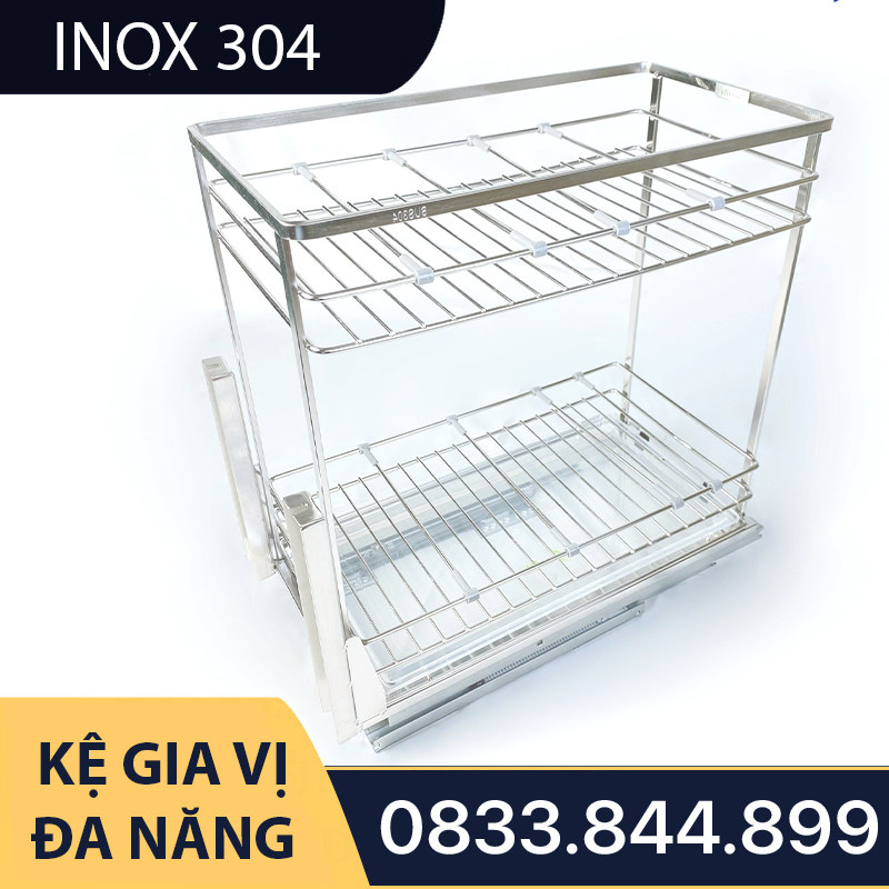 Kệ Gia Vị Đa Năng SUS 304 Cao Cấp - Thương Hiệu Tủ Bếp Camryn
