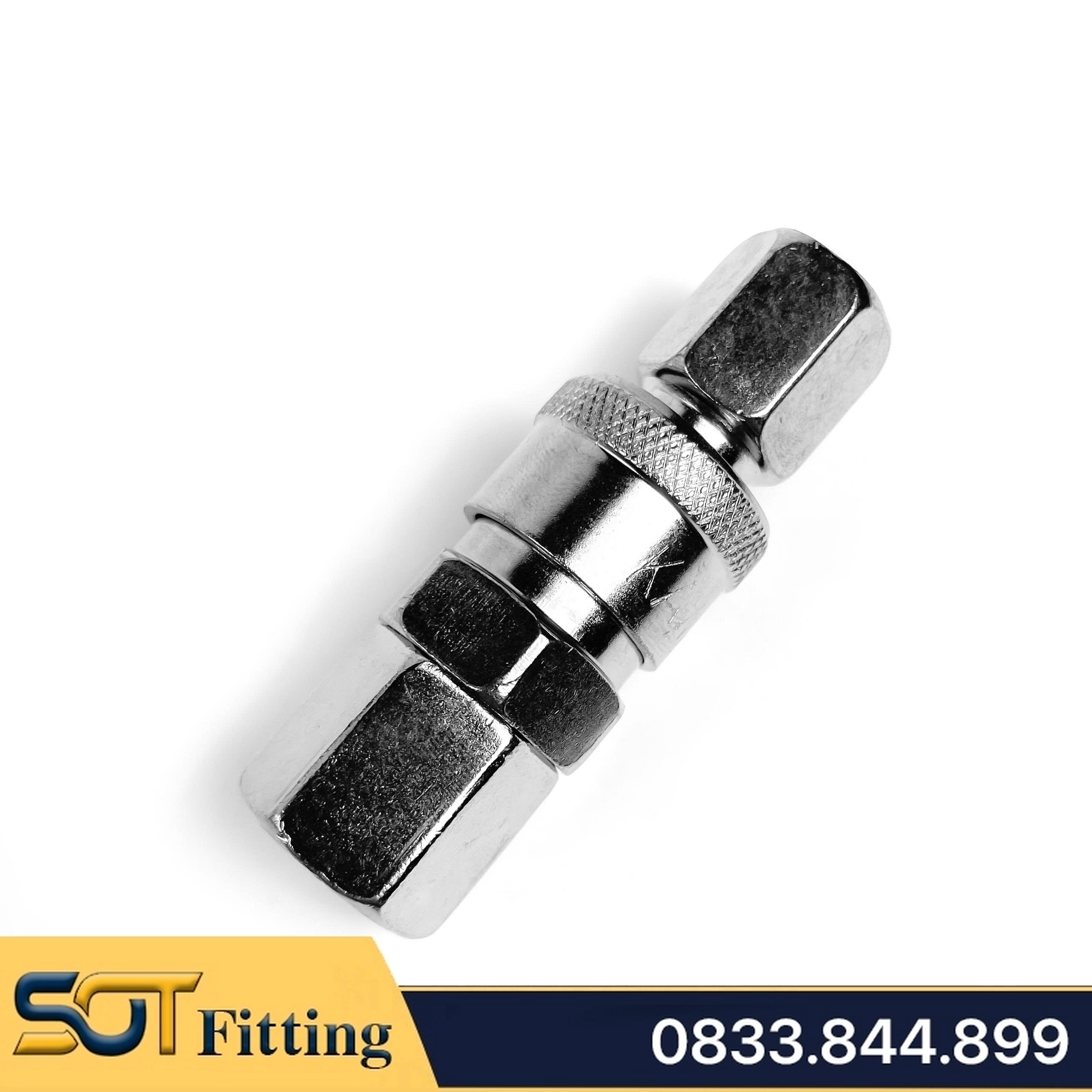 Khớp Nối Nhanh SF PF Khí Nén Ren Trong, Ổ Bi Thép Mạ Niken Ren Trong 13 17 21