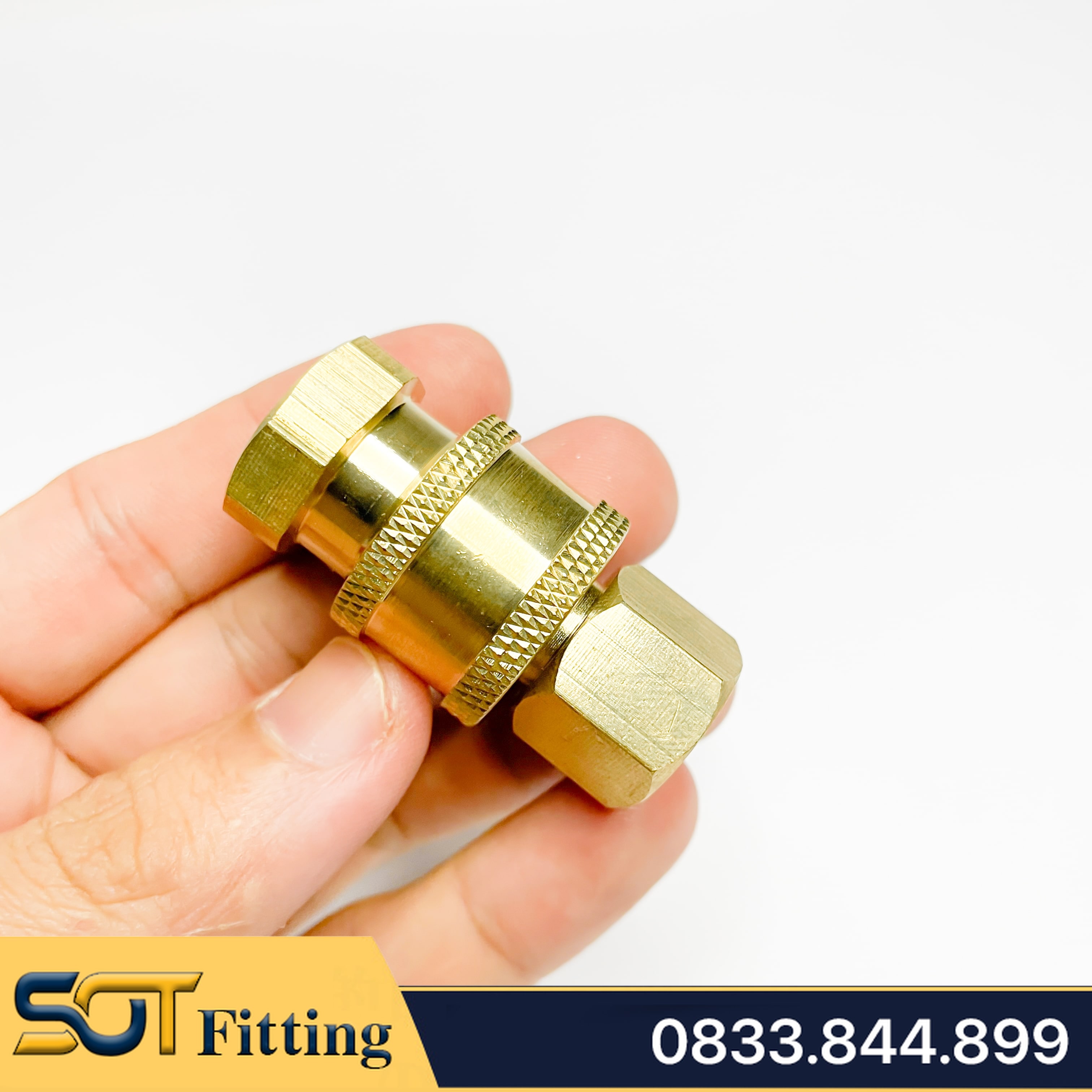 Khớp Nối Nước Ren Trong 13 (1/4) Trục Bi Tháo Lắp Nhanh Cho Máy Rửa Xe