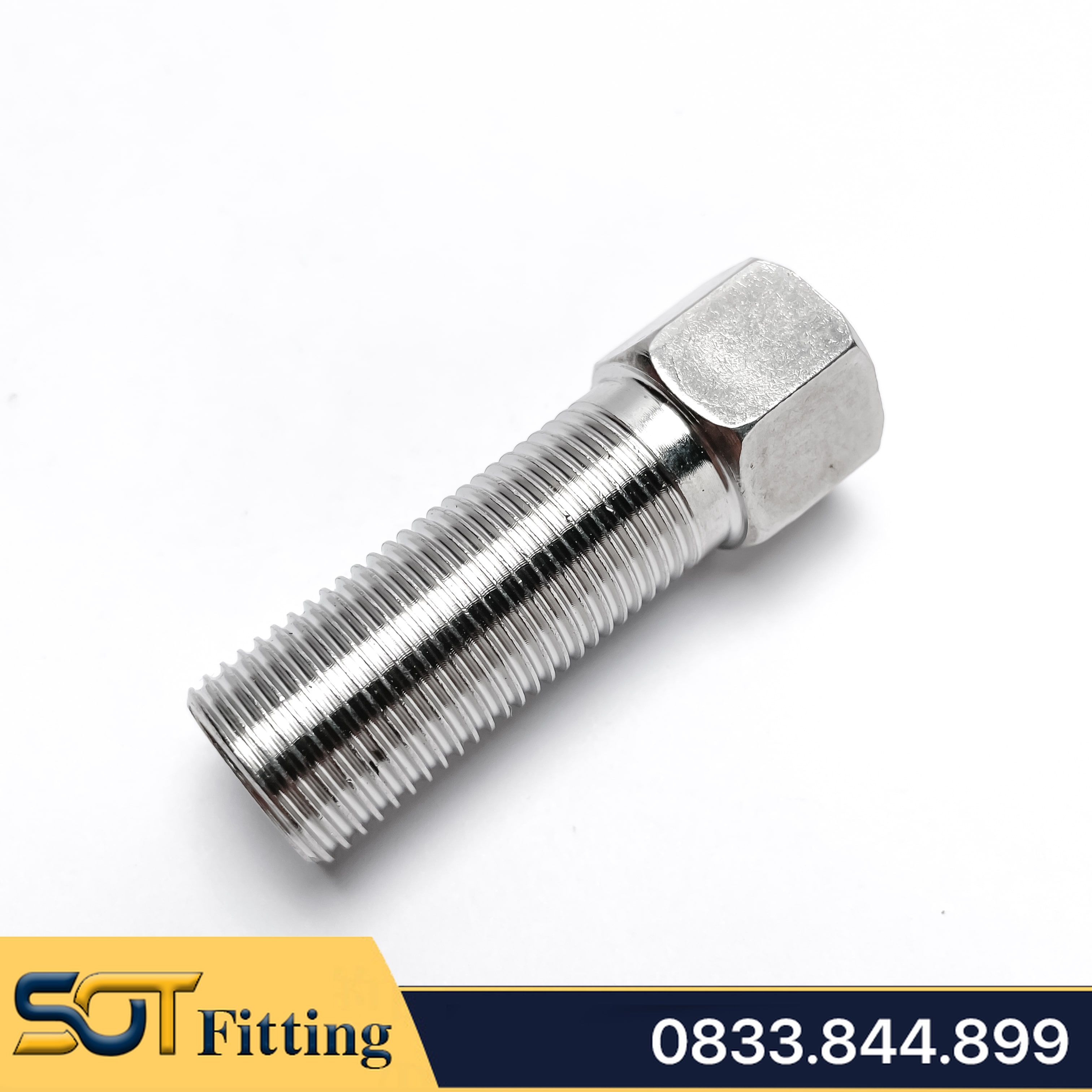 Lơ Hợp Kim Dài 50mm & 70mm Ren BSP DN15 - 1/2 - 21 / Nối Ren Trong và Ren Ngoài