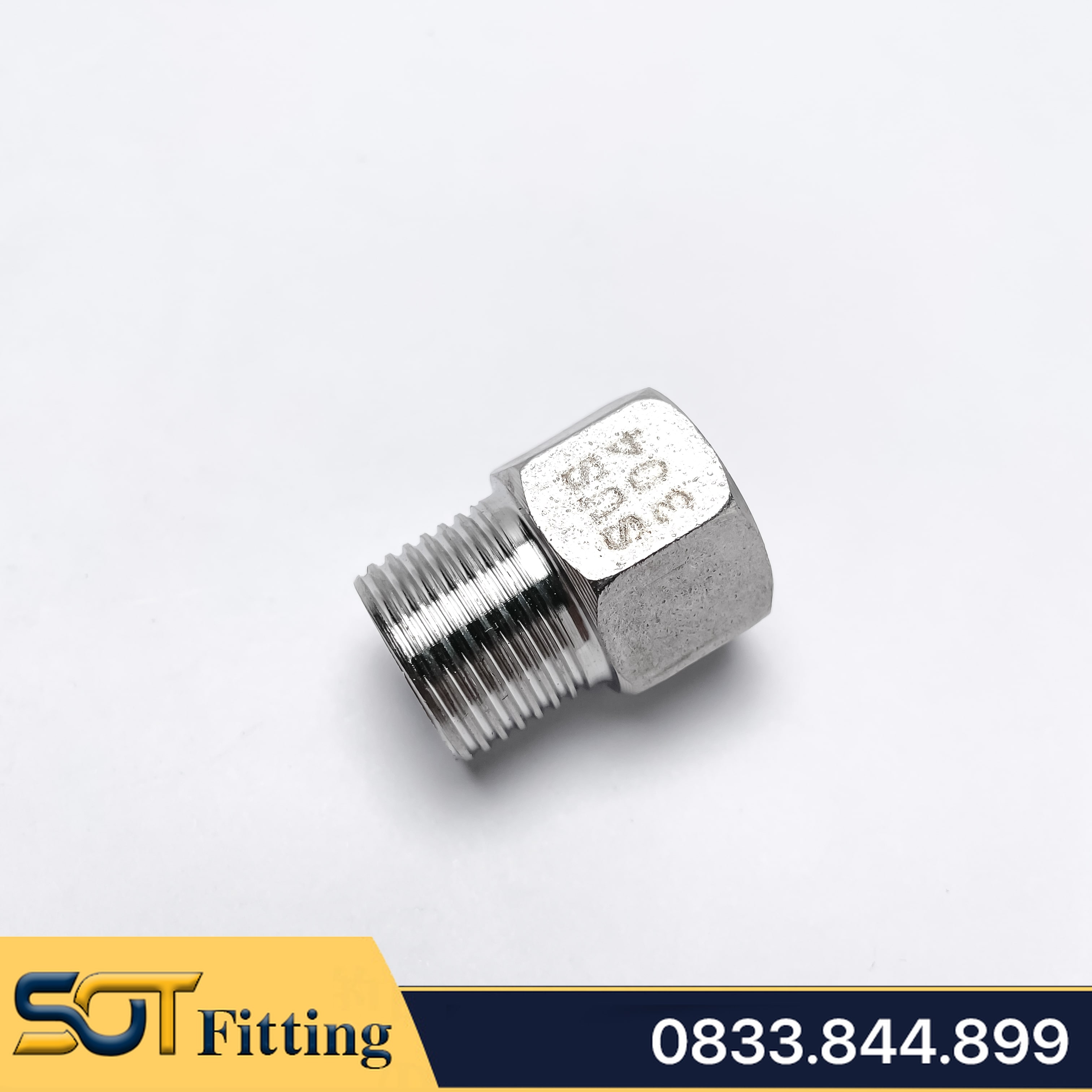 Lơ DN15 - 1/2 - 21 Ren Trong Ren Ngoài / Cả Rá Ngược, Sơ Mi - Hợp Kim & Inox