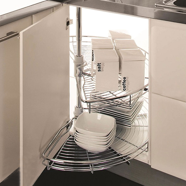 Mâm Xoay Góc 180 Độ SUS 304 Cao Cấp - Thương Hiệu Tủ Bếp Camryn