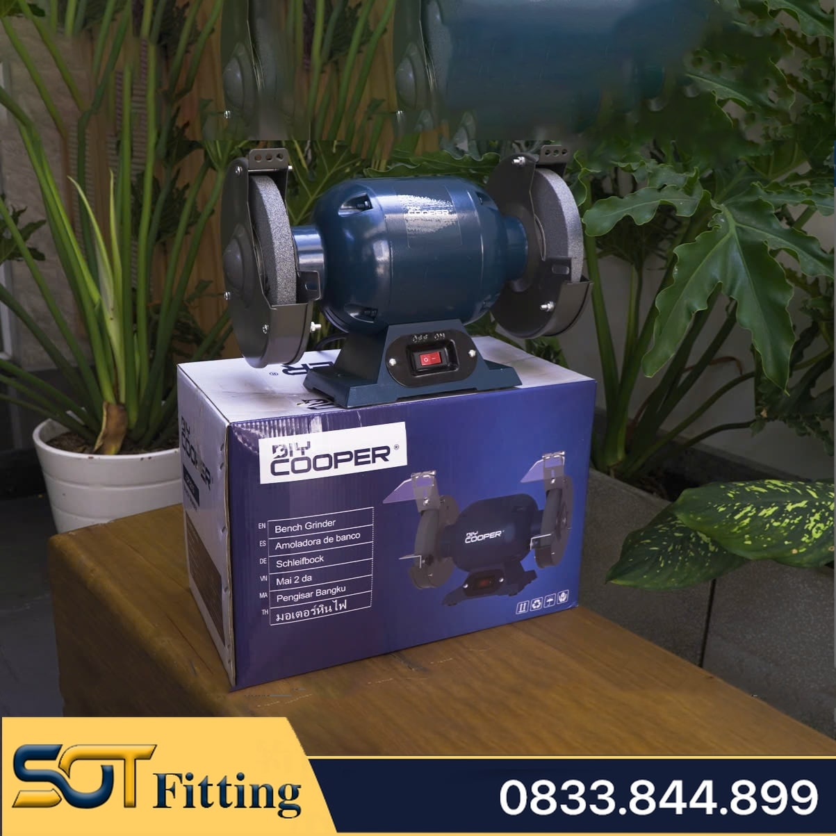 Máy Mài 2 Đá DIY Cooper Model CP3215 | Công Suất 250W