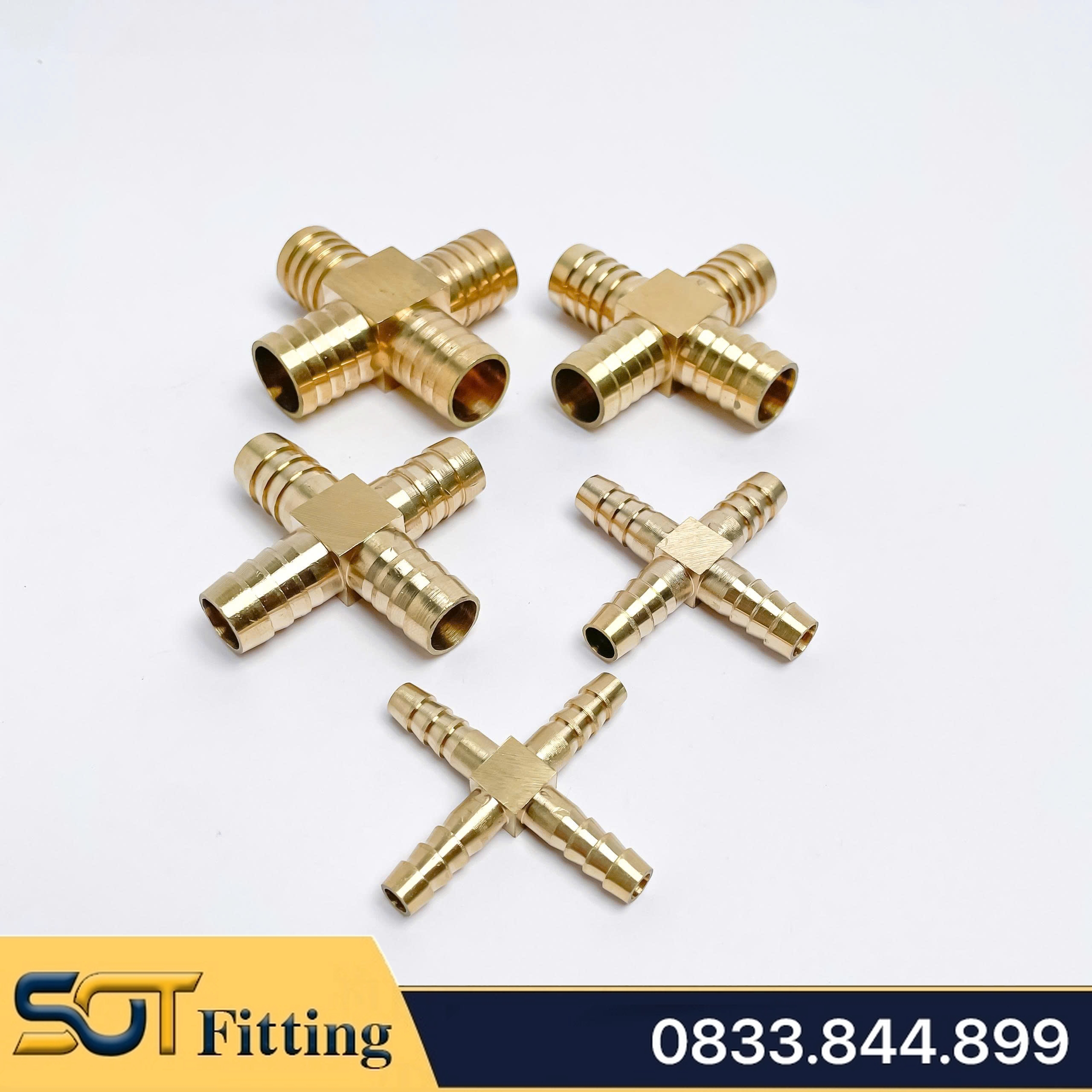 Nối Chữ Thập / Ngã 4 Đầu Đuôi Chuột - Kết Nối Vững Chắc Cho Ống Mềm