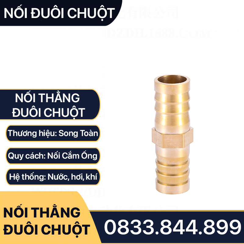 Nối Thẳng / 2 Đầu Nối Đuôi Chuột - Kết Nối Vững Chắc Cho Ống Mềm